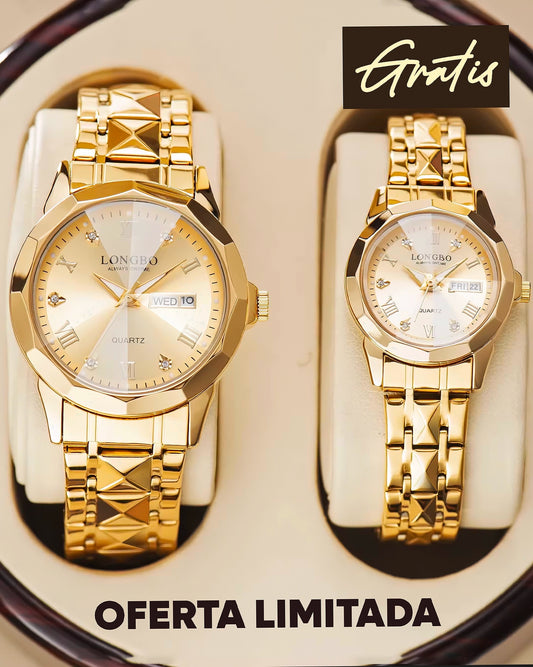 OFERTA LIMITADA🔥Compra 1 Reloj de Hombre y Recibe 1 de Mujer ¡GRATIS! 🎁🔥 2025